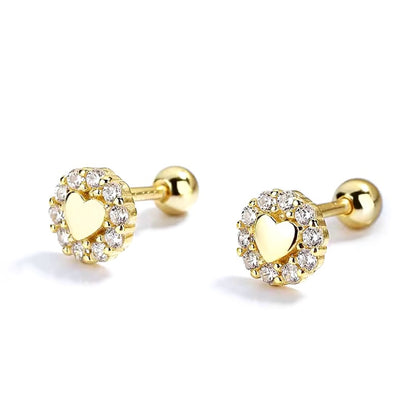 Aretes Heart Bloom